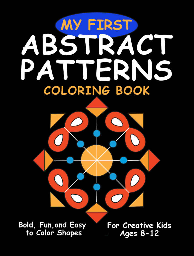 Book cover with title and sample design from the interior.